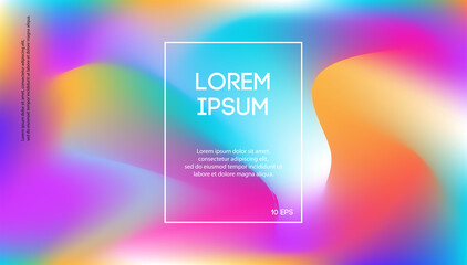 Vector colorful liquid motion banner for landing page concept, banner sale, flyer, poster, invitation, print, invitation, special offer. Web page abstract modern gradient style.10 eps