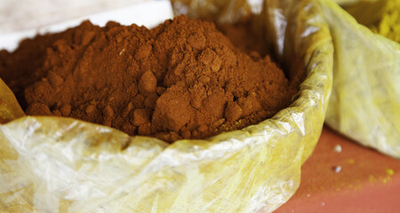 Paprika in a market