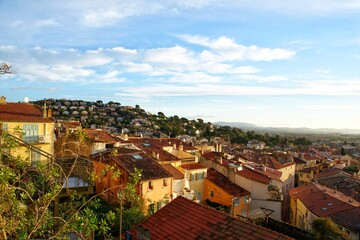 Obraz premium panorama of the landscape of the mediterranean of France 