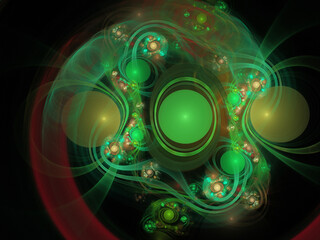 Fototapeta premium fractal on black
