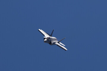 close frontal view of a F-35A Lightning II  approaching