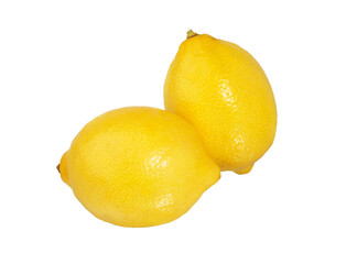 Two Lemons whole isolated