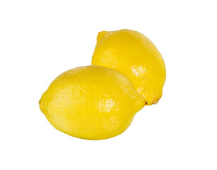 Two Lemons whole isolated