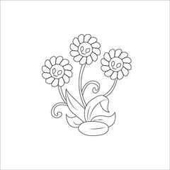 Flower Coloring page for kids
