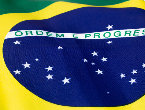 LAURO DE FREITAS, BRASIL - JULY 21, 2022 : brazilian flag