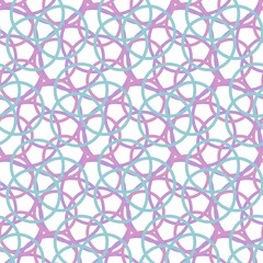 Seamless Pattern with Pastel Rings