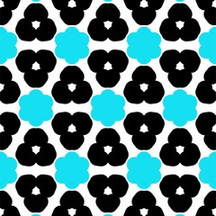 Fototapeta premium Retro Surface Pattern Flower Design