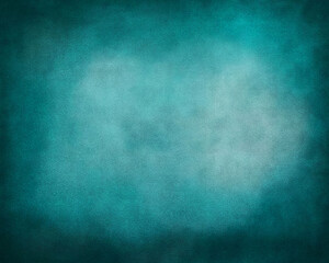 Fototapeta na wymiar Blue green grungy background, velvet fabric vintage texture, abstract painting