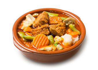 Menestra de verduras con ternera estofada