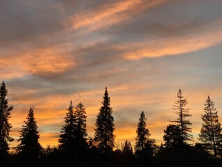 Fototapeta premium Sun set, dusk, sky, view, nature, landscape