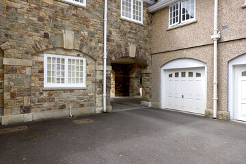 Fototapeta premium Truro Cornwall England 07 22 2022 Trewinnard Court originally built in 1911 for Truro Cathedral School