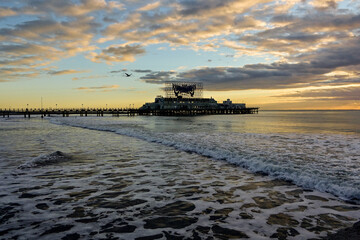 seashore and sunrise, Mar del Plata