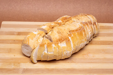 bread on a wooden board