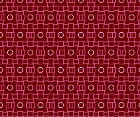 Seamless oriental background geometric pattern design. Perfect for fabric textures, wraping paper art and wallpaper illustration. This vector graphic contais a red background and light pink shape grid