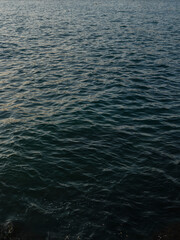 relaxing sea waves in summer