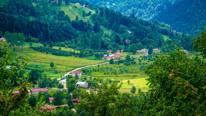 Trabzon landscape in the mountains