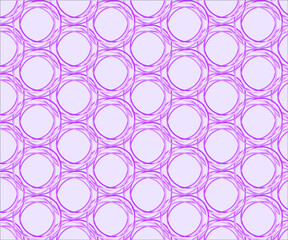 Seamless vector background geometric pattern design. Perfect for fabric textures, wraping paper art and wallpaper illustration. This vector graphic contais a light purple background and pink circles