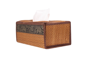 tissue box thailand isolated on white background
