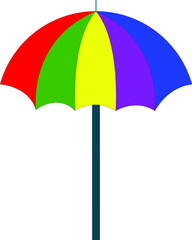 Fototapeta premium An umbrella of various colors