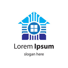 Fototapeta premium House tech logo images