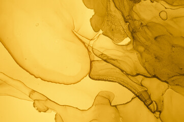 Gold Fluid Art. Abstract Liquid Wallpaper.