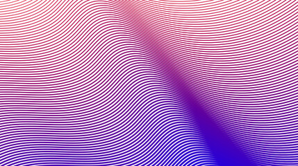 Abstract lines lighting effect on white background.