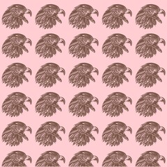 Eagle head art pattern background picture