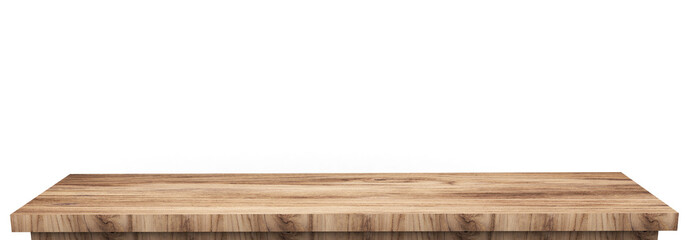 Empty wooden table and decoration background, product montage display