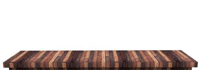 Empty wooden table and decoration background, product montage display