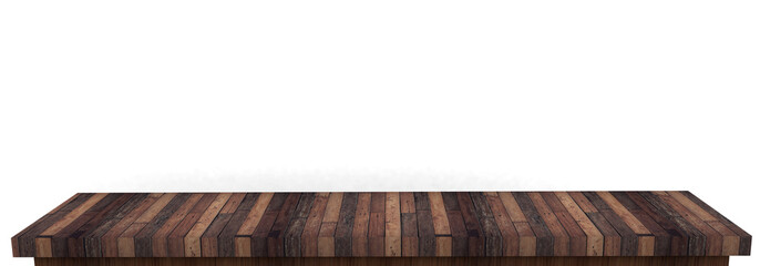 background of empty wood table and old table of wood