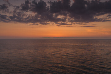 Obraz premium 海と夕日