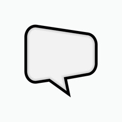 Bubble Speech Icon. Talk & Chat Sign or Conversation Vector, Symbol for Design, Presentation, Website or Apps Elements.