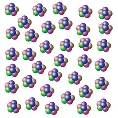 Collection of colorful glossy spheres isolated on white. Ball vector illustration for your design.