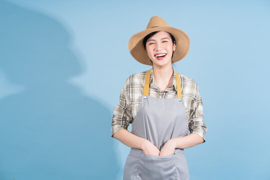 Portrait Of Young Asian Female Farmer