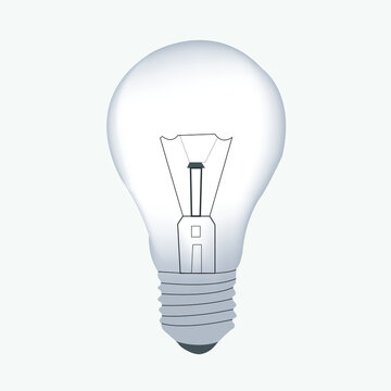 illustration of a lamp icon in black, energy light design,