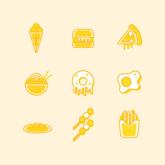 Food Icon Pack Vector Illustration