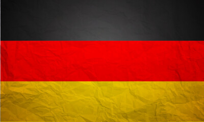 Germany Flag Paper Stone Texture Background Vector Illustration