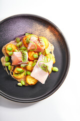 Salmon and cheese croquettes top view