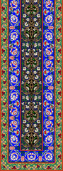 Paisley Textile Fabric neck design