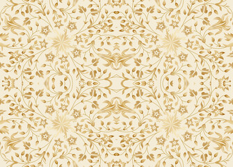 Traditional Asian paisley pattern design