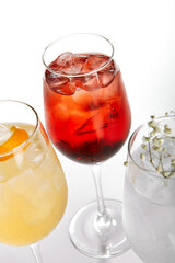 Spritz fruit cocktails