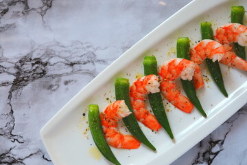 shrimp with vegetables