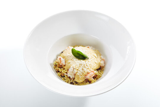 Delicious Italian Risotto with Mussels and Shrimps