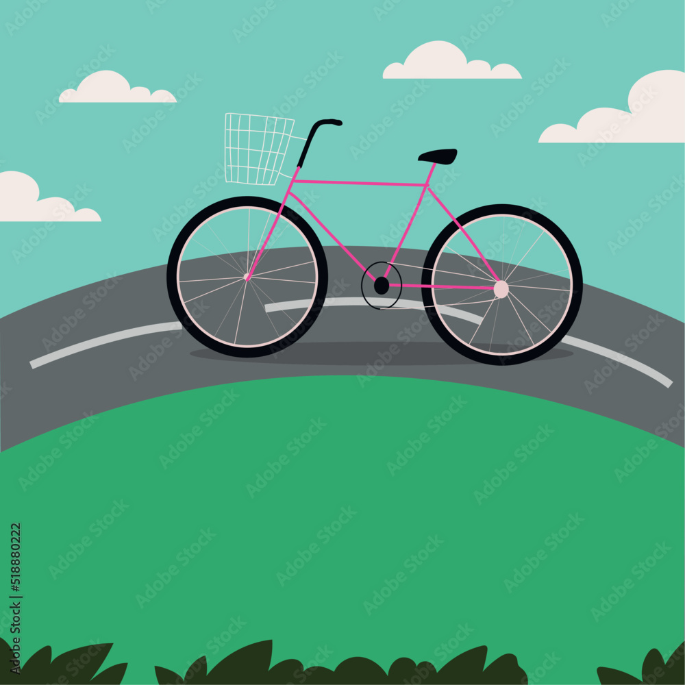 Canvas Prints world car free day, bicycle transport