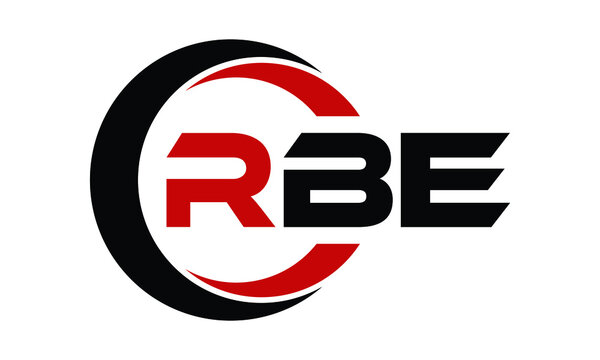 RBE three letter swoosh logo design vector template | monogram logo | abstract logo | wordmark logo | letter mark logo | business logo | brand logo | flat logo | minimalist logo | text | word | symbol