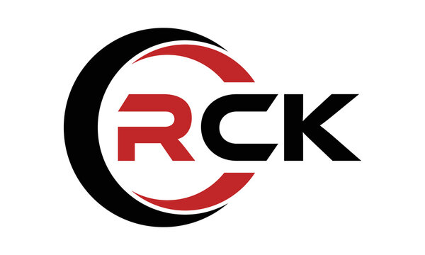 RCK three letter swoosh logo design vector template | monogram logo | abstract logo | wordmark logo | letter mark logo | business logo | brand logo | flat logo | minimalist logo | text | word | symbol