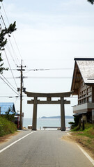 福間海岸 かがみの海 風景