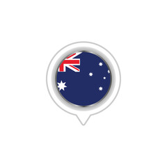 Australia flag emblem vector design