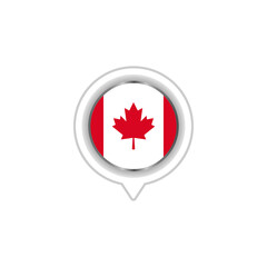 Canada flag emblem vector design