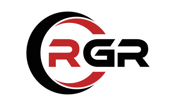 RGR three letter swoosh logo design vector template | monogram logo | abstract logo | wordmark logo | letter mark logo | business logo | brand logo | flat logo | minimalist logo | text | word | symbol